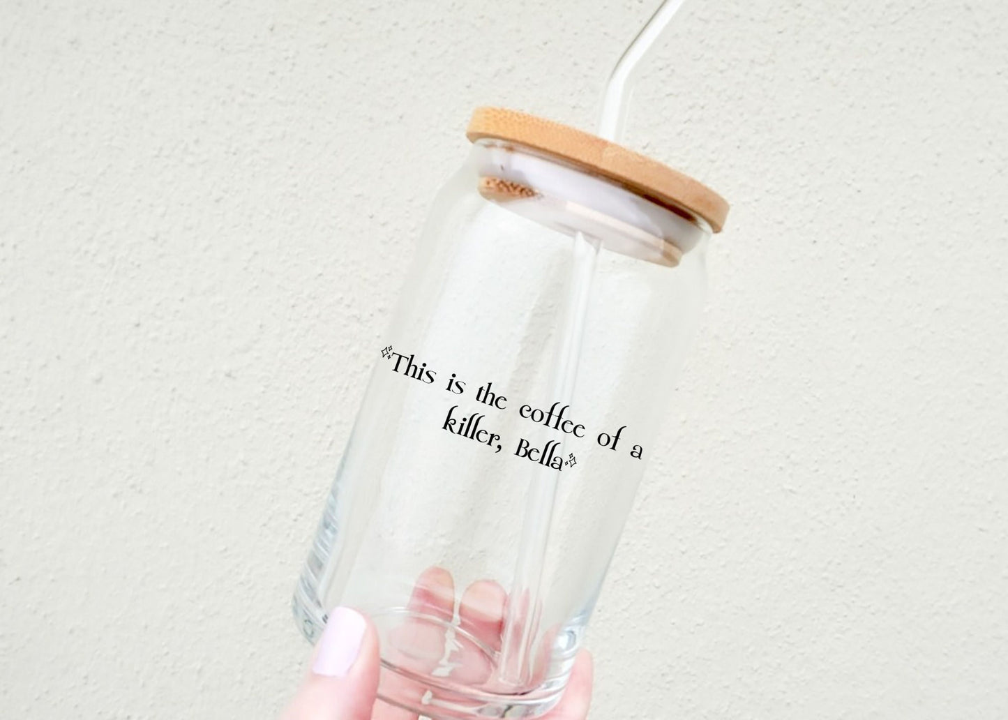 This is the Coffee of a Killer Bella Coffee Glass, Bookish Cup, Beer Can Glass, Iced Coffee Glass, Aesthetic Glass, Libbey Glass