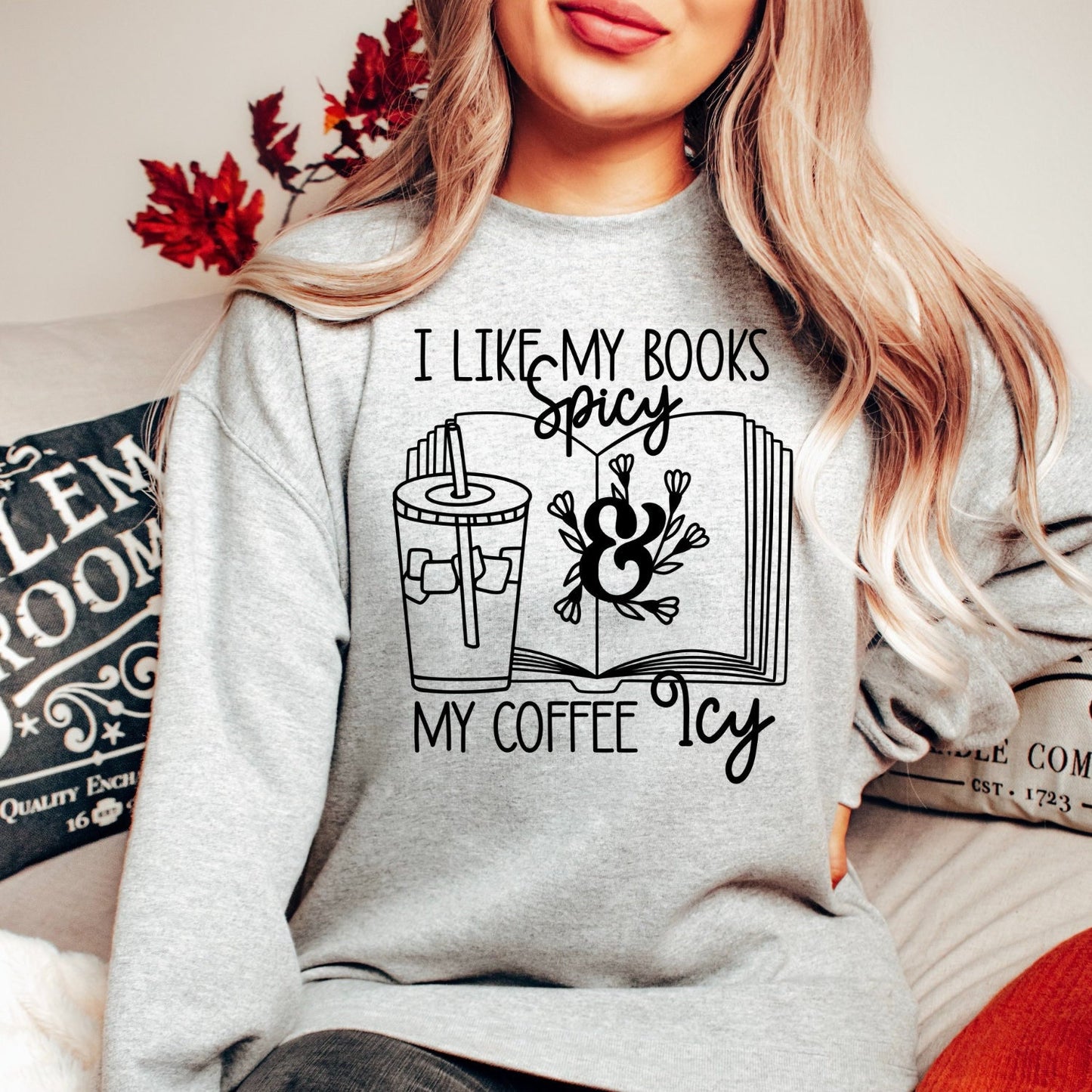 Spicy Book Reader Sweatshirt, Bookish Shirt, Booktok Shirt, Bookish Gift, Bookworm Gifts, Books and Coffee Shirt, Smut Reader Shirt