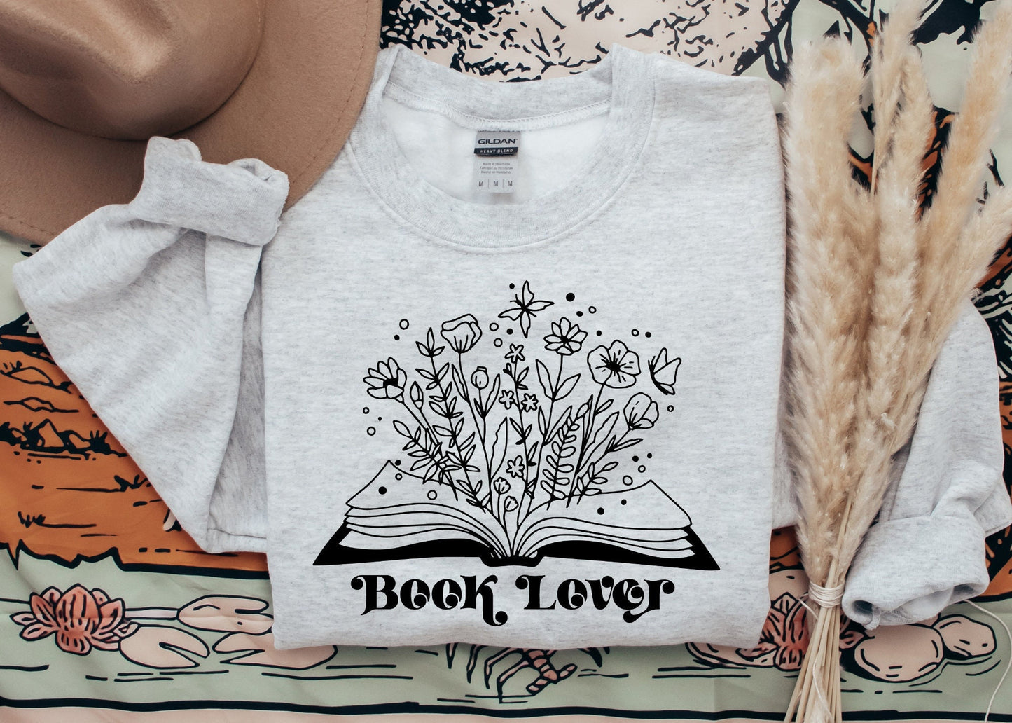 Book Lover Sweatshirt, Bookish Shirt, Booktok Shirt, Bookstagram Shirt, Bookish Gift, Bookworm Gifts, Floral Book Shirt, Library Shirt