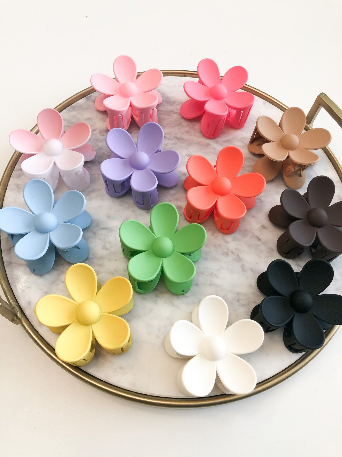 Flower Claw Clip, Flower Hair Claw, Flower Hair Clip, Daisy Hair Clip, Colorful Flower Hair Clip, Bridesmaids Hair Accessory, Hippie Clip