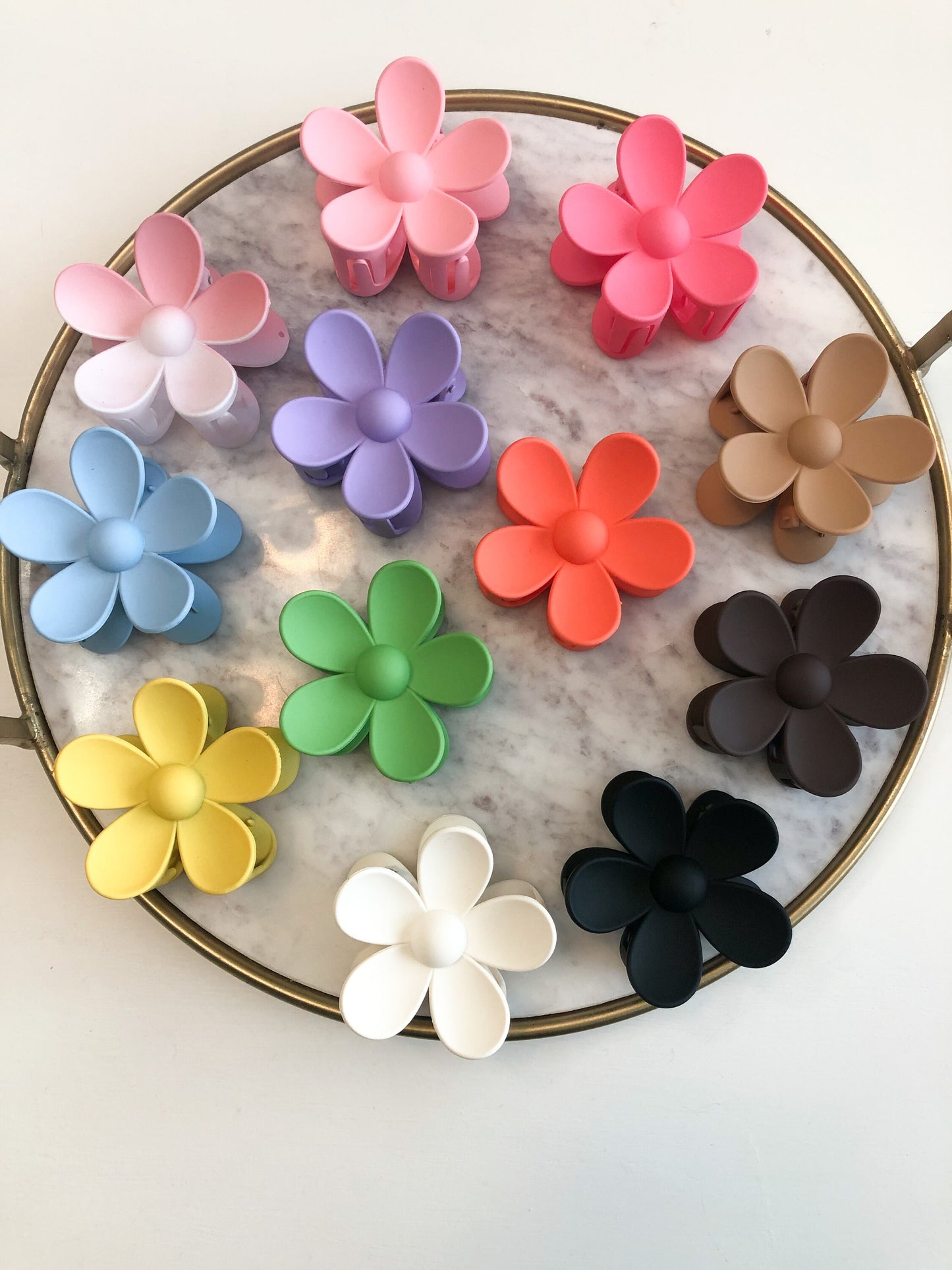 Flower Claw Clip, Flower Hair Claw, Flower Hair Clip, Daisy Hair Clip, Colorful Flower Hair Clip, Bridesmaids Hair Accessory, Hippie Clip