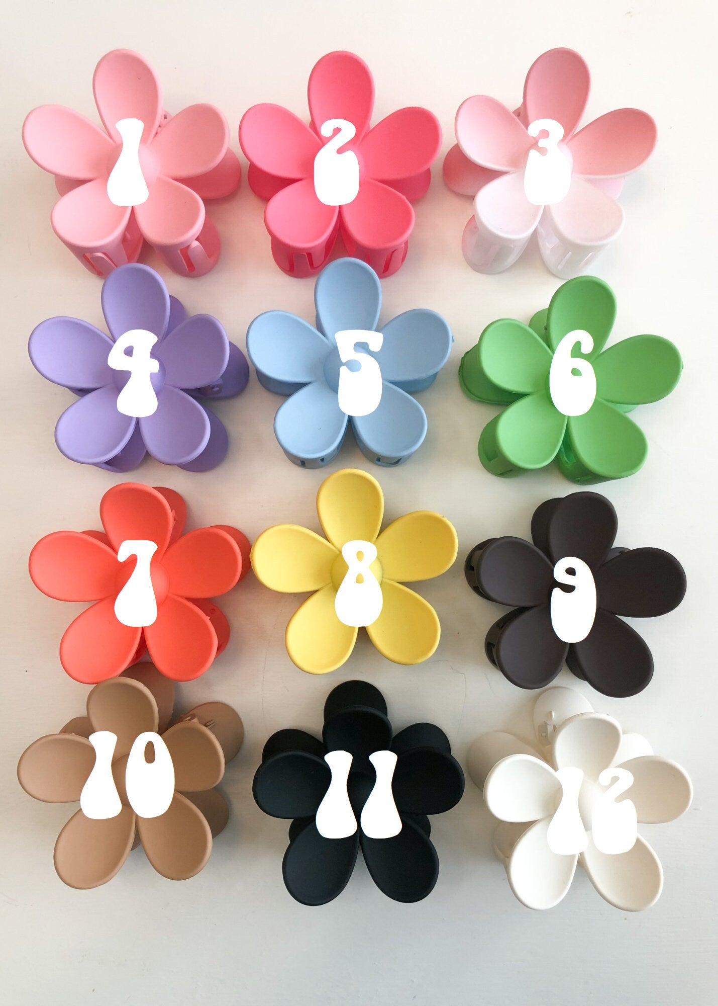 Flower Claw Clip, Flower Hair Claw, Flower Hair Clip, Daisy Hair Clip, Colorful Flower Hair Clip, Bridesmaids Hair Accessory, Hippie Clip